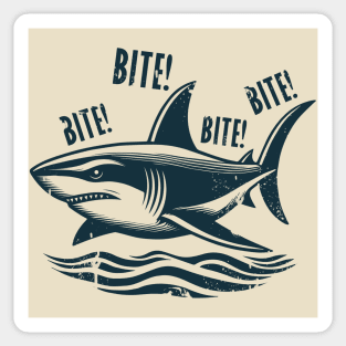 Bite Bite Sharks Sticker